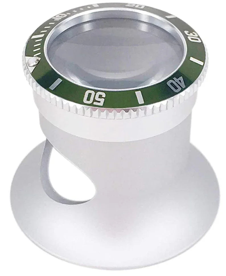Loupe D'horloger Augusta - Grossissement 10x - Bordure Caoutchouc - Poche