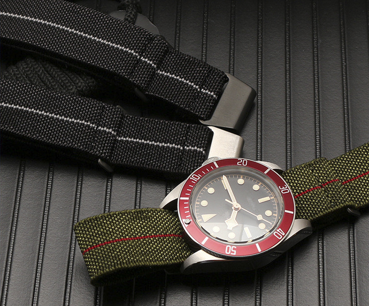 Watch hot sale military strap