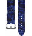 Horus Bracelet Camouflage Caoutchouc pour Panerai bleu