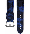 Horus Bracelet Camouflage Caoutchouc pour Panerai digital bleu