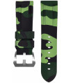 Horus Bracelet Camouflage Caoutchouc pour Panerai vert