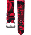 Horus Bracelet Camouflage Caoutchouc pour Panerai rouge