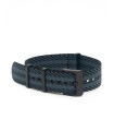 BRACELET NATO PREMIUM PVD - Noir/Gris