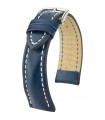 Bracelet pour montre Heavy Calf Hirsch Bleu