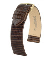 Lizard Hirsch Watch Strap Brown