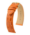 Genuine Croco Hirsch Watch Strap Orange