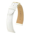 Genuine Croco Hirsch Watch Strap White