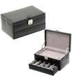 Leather watch box Davidt's  for 5 watches & cufflinks