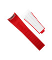 Rubber B Strap M111 White/Red for Sky-Dweller on Oyster Bracelet