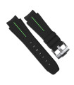 Bracelet RubberB M107 Noir/Vert