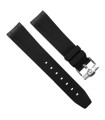 Rubber B strap T801 Black with buckle