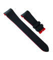 RubberB bracelet T800 pour Tudor Noir/Rouge