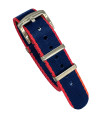 Seat Belt Nato - Rouge/Bleu