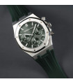 Bracelet RubberB APB41 vert chasseur pour Audemars Piguet Royal Oak 41mm sur cuir ou Bracelet métal  - Classic Series