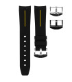 Horus Corsa Rubber Strap For Omega X Swatch Moonswatch BK/Y