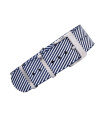 BRACELET NATO PREMIUM - Bleu Marine/ Blanc