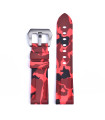 KronoKeeper Camouflage Rubber strap - Red