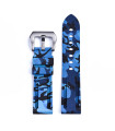 KronoKeeper Camouflage Rubber strap - Blue