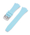 Bracelet en caoutchouc pour Tissot PRX - Bleu Tiffany