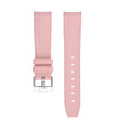 Bracelet caoutchouc texturé pour Omega MoonSwatch -  - rose