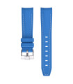 Bracelet caoutchouc texturé pour Omega MoonSwatch - - bleu