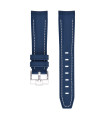 Bracelet caoutchouc texturé pour Omega MoonSwatch - bleu marine