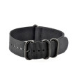 Black NATO Zulu Extreme watch strap with PVD buckles