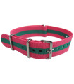 Bracelet nylon NATO Rose/Vert