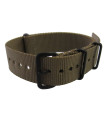 Khaki brown NATO watch strap PVD