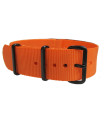 Bracelet nylon NATO Orange PVD