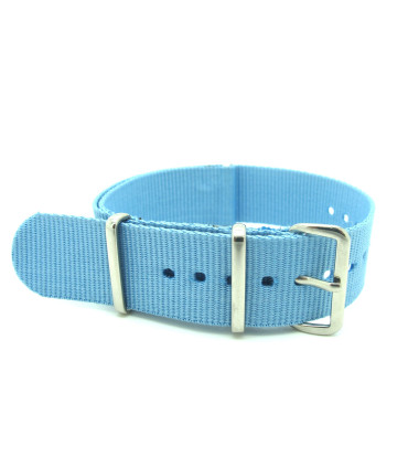 Bracelet nylon NATO Bleu n°22