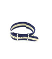 Bracelet nylon NATO bleu/sable