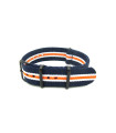 Watch NATO Strap Blue/White/orange PVD