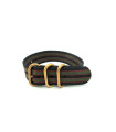 Nato ZULU rose buckles Black/Red/Green 