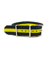 Bracelet NATO nylon noir/jaune