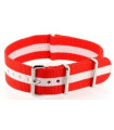 Watch NATO strap Red/White