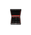 KronoKeeper black ash watch box for 6 watches