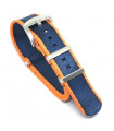 Seat Belt Nato - Orange/Bleu