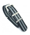 Seat Belt Nato - Noir/Gris