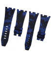 Horus Bracelet Camouflage Rubber pour Audemars Piguet 42mm digital bleu