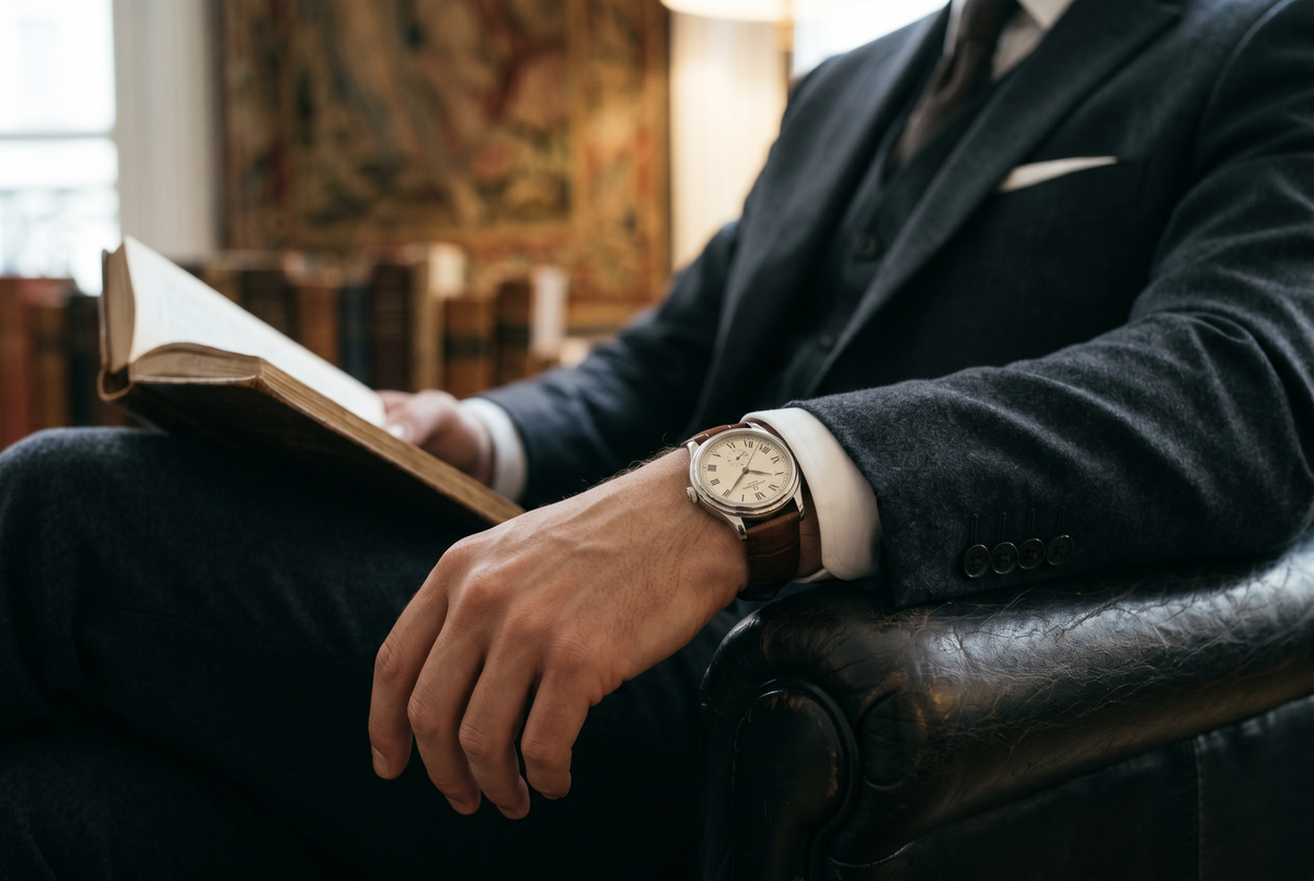 Porter une montre avec un costume