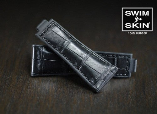 RubberB M200 Alligator SwimSkin Black