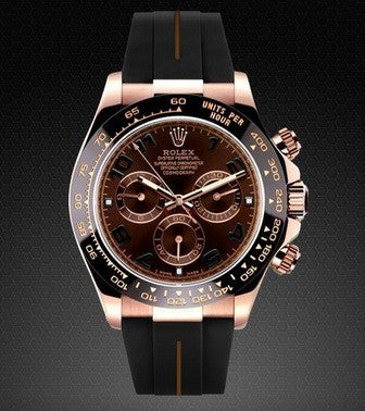 Rubber B strap M101 Black/Brown