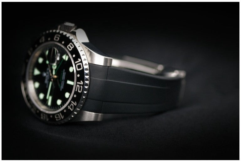 Bracelet RubberB M106CD Noir avec boucle