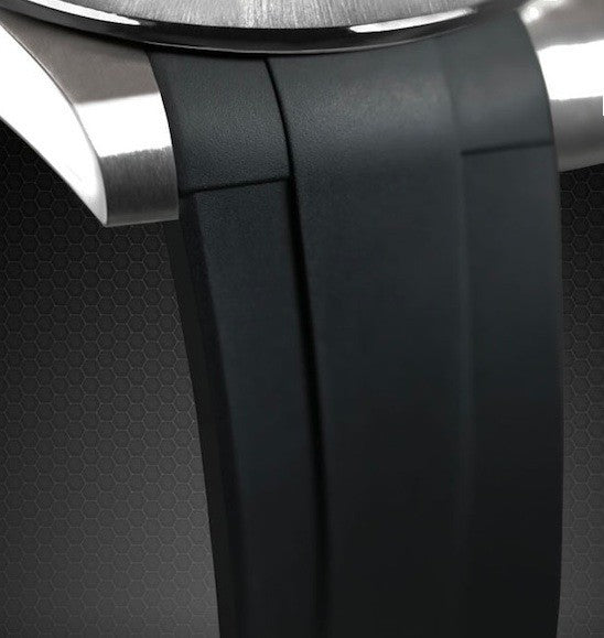 Bracelet RubberB M106CD Noir avec boucle