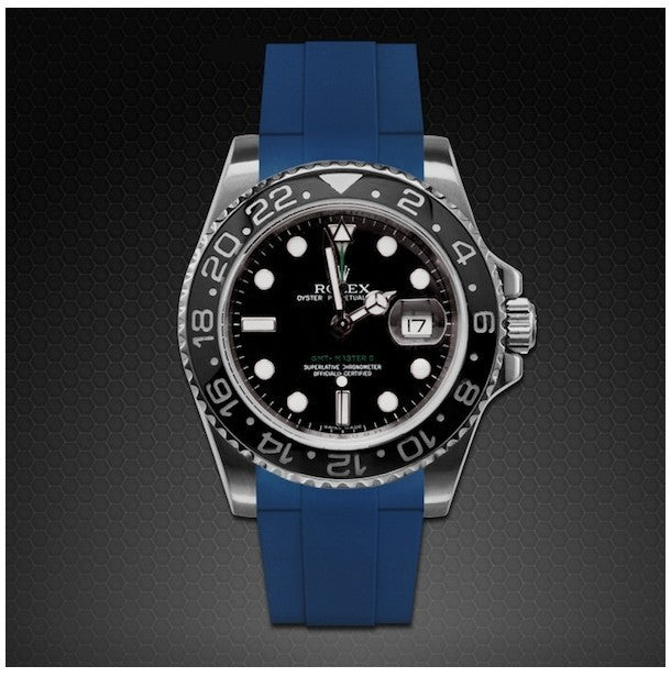 Rubber B strap M106CD Blue with buckle