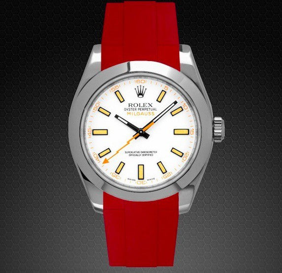 Rubber B strap M106CD Red with buckle