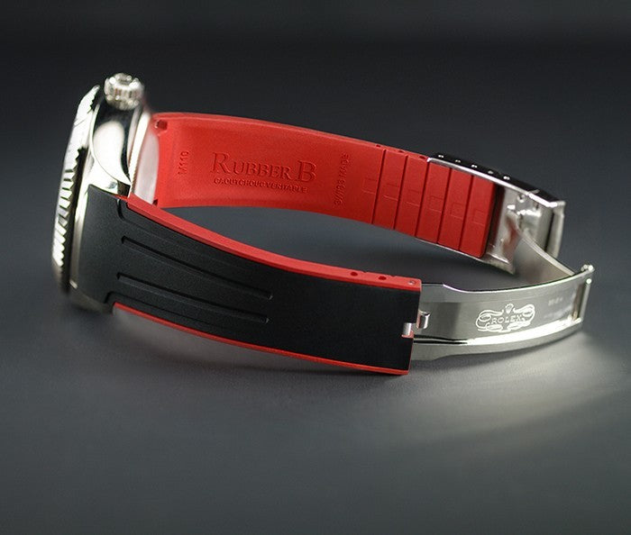 Rubber B strap M110 Black/Red