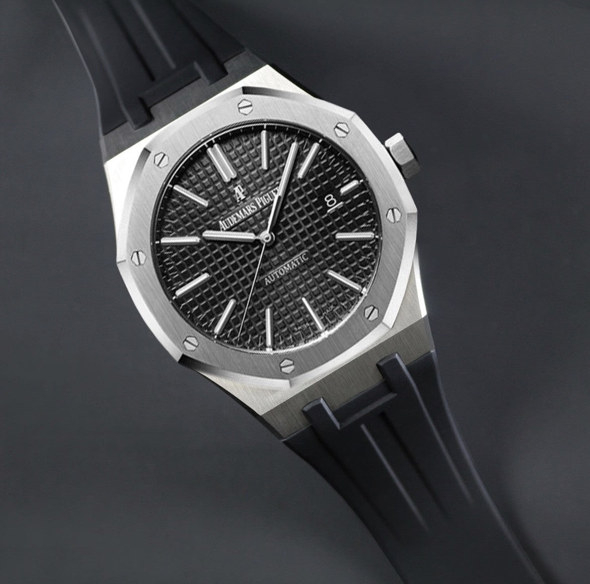 Bracelet RubberB APV41 pour Audemars Piguet Royal Oak 41mm - Velcro Series Noir