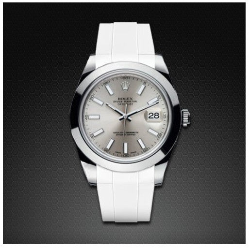 Bracelet RubberB M105 Blanc